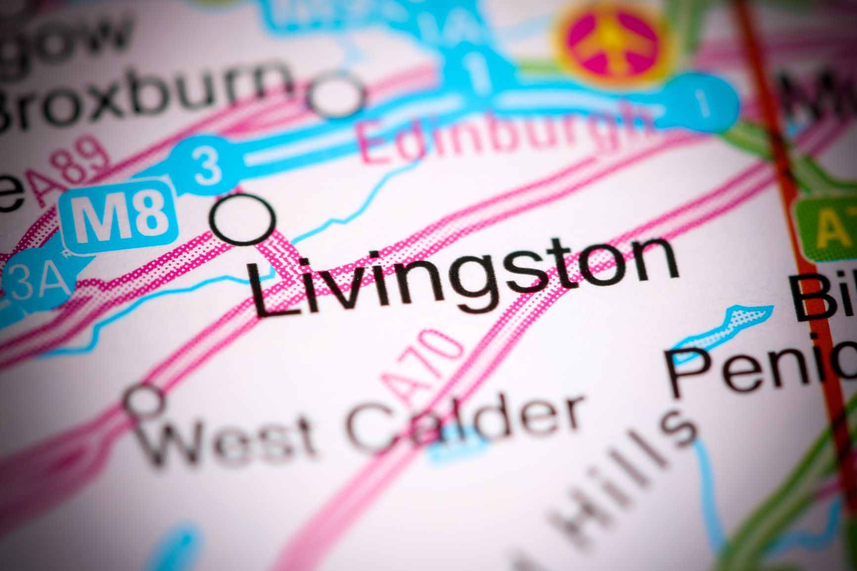 Livingston on a map